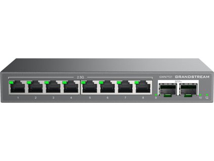 Grandstream GWN7721 L2 Lite managed switch, 8x 2.5GbE RJ45, 2x 10G SFP+