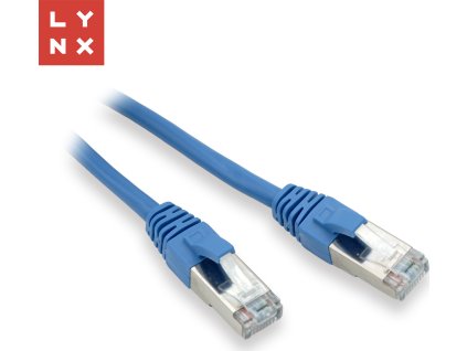 LYNX FTP patch kabel Cat5e PVC, CCA, 7m, modrý