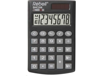 REBELL kalkulačka - SHC208 - černá