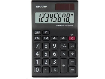 SHARP kalkulačka - EL-310ANWH - černá