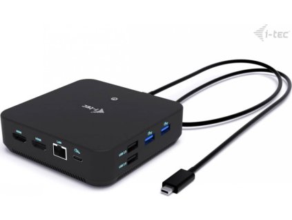 i-tec USB-C DP Dual HDMI Docking Station, Power Delivery 100W