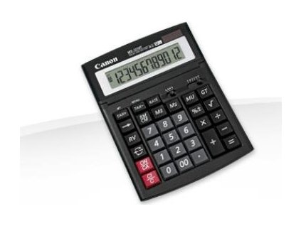 stolová kalkulačka CANON WS-1210T, 12 miest, solárne napájanie + batérie