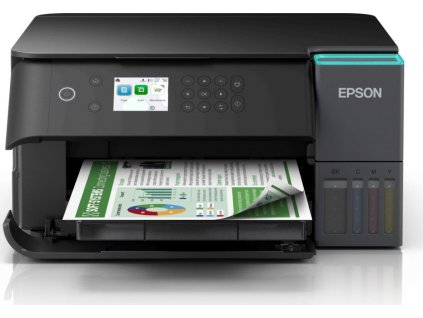 Atramentová tlačiareň EPSON EcoTank L6260, 3v1, A4, 1200x4800, 33 str./min, USB, Wi-Fi, LAN, 3 roky záruka po registrácii.