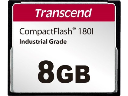 TRANSCEND CompactFlash Card CF180I, 8GB, SLC mode WD-15, Wide Temp.