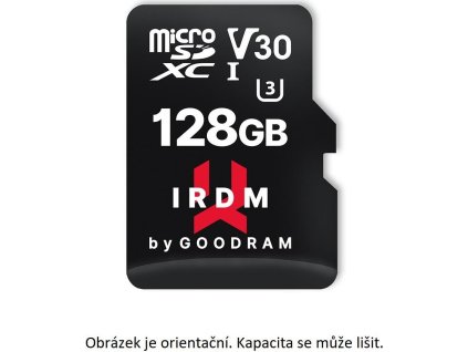 GOODRAM microSDXC karta 64GB IRDM (R:100/W:70 MB/s), UHS-I Class 10, U3, V30 + Adapter