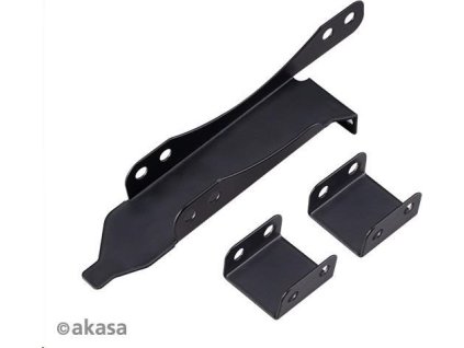 Držiak slotu PCI AKASA, pre 120mm ventilátor, čierny