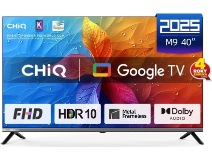 CHiQ L40M9G  TV 40", Full HD, smart, Google TV, Dolby Audio, dbx-tv, HDR 10