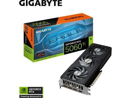 GIGABYTE VGA NVIDIA GeForce RTX 5060 Ti EAGLE MAX OC 8G, 8G GDDR7, 3xDP, 1xHDMI
