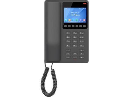 Grandstream GHP631 SIP hotelový telefon s displejem, černý