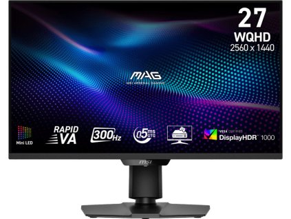 MSI MAG/274QPF X30MV/27"/VA/QHD/300Hz/0,5ms/Černá/3R