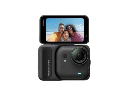 Insta360 GO Ultra miniaturní akční kamera, 4K Ultra HD, 60fps, magnetický systém uchycení, černá
