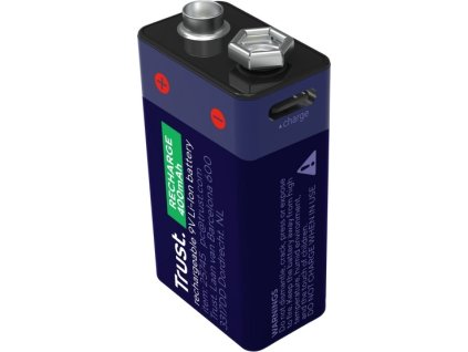TRUST USB-C RECHARGEABLE BATTERY - 9V