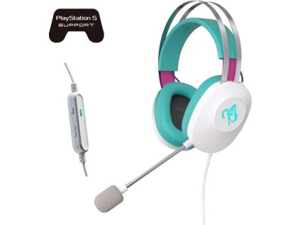 ASUS sluchátka TUF Gaming H1 GEN II Hatsune Miku Edition, Drátový herní Headset