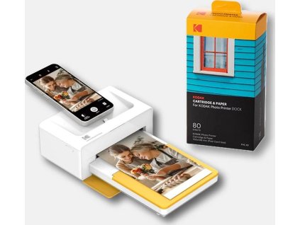 KODAK stolní fototiskárna Dock Plus Retro PD460 žlutá