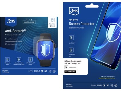 3mk All-Safe - AIO fólie Anti-Scratch Watch Full Wet Fitting 5 pcs