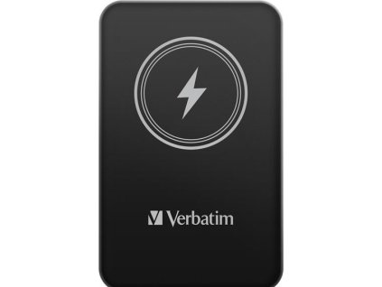 VERBATIM Powerbanka Charge 'n' Go, Magnetická, 5000 mAh, USB-C, Černá