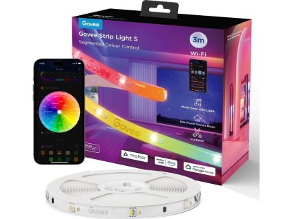 Govee WiFi RGBICW Smart PRO LED pásek 3m Matter - extra odolný