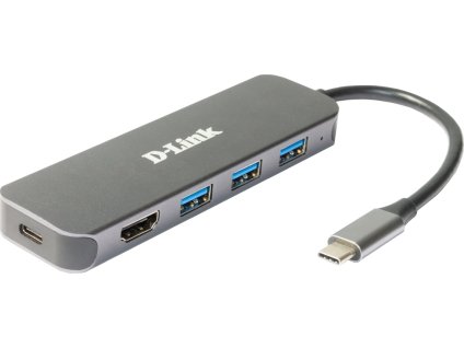 D-Link DUB-2333 USB-C Hub with HDMI and 3x USB3.0, mini docking station