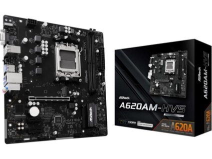 ASRock MB Sc AM5 A620AM-HVS, AMD A620A, 2xDDR5, 1xHDMI