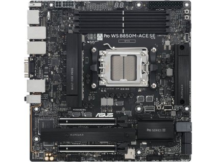 ASUS MB Sc AM5 Pro WS B850M-ACE SE, AMD B850, 4xDDR5, 1xHDMI, 1xDP, 1xVGA, mATX