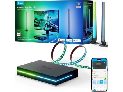 Govee AI Sync Box Kit 2 Smart sada PC osvětlení 27-34" + LED panely