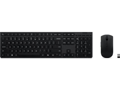 LENOVO klávesnice a myš bezdrátová Professional Wireless Rechargeable Keyboard and Mouse Combo AI - CZ/SK