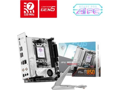 MSI MB Sc MPG B850I EDGE TI WIFI,AMD B850, 2xDDR5, 1xHDMI, WiFi, ATX
