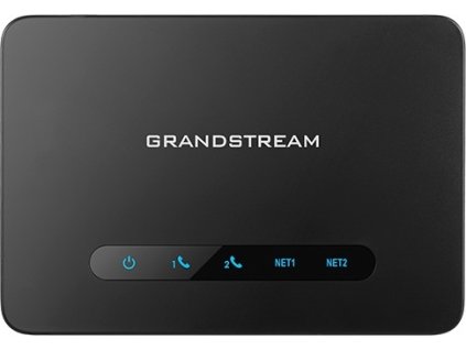 Grandstream HT812  (ATA), 2x FXS, 2 SIP účty, 1x Gbit LAN, NAT router, 3-cestná konf., auto-provisi.