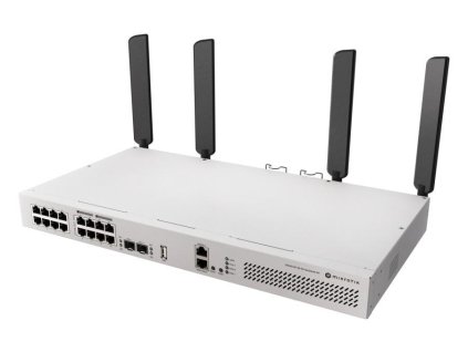 MikroTik CRS418-8P-8G-2S+5axQ2axQ-RM 4x4 MIMO WiFi6 16-portový Gigabit Cloud Router Switch