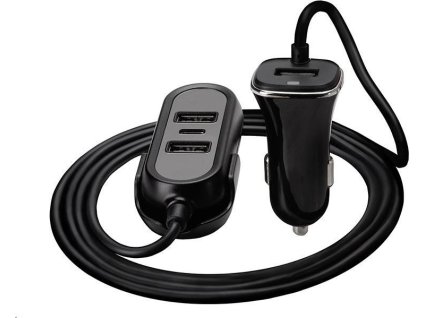 TRACER nabíječka do auta 12-24V Multicharge 3xUSB 7,2A + PD 18W