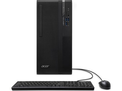 ACER PC Veriton VS2720G, i3-14100,8GB DDR5,512GB M.2 SSD,Wifi,DVD±RW,USB KB+mouse,W11P,180W,Black