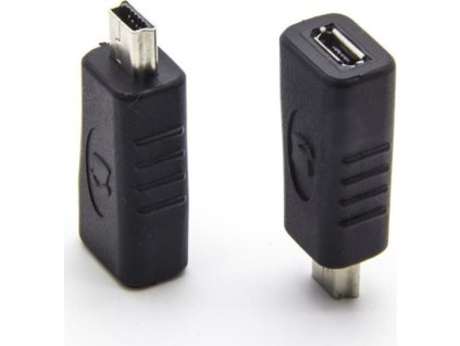 PremiumCord USB redukce USB2.0 Micro B - USB2.0 Mini 5PIN (F/M)