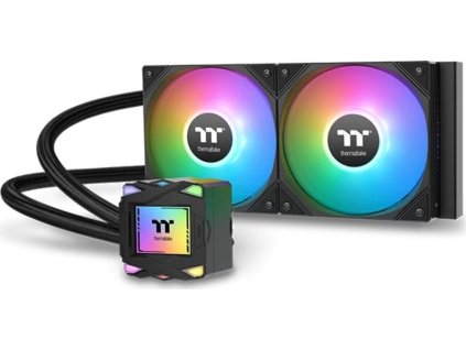 THERMALTAKE Vodní chladič LA240 ARGB, 2x120mm ARGB, LGA1851, AM5, černá
