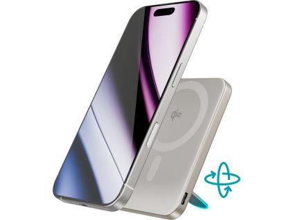 Epico Qi2 5000mAh Alu Mag+ Stand PB EM52 - titan