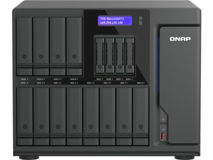 QNAP TVS-AIh1688ATX-U7-32G (Ultra 7, ZFS, 32GB DDR5 ECC RAM, 12x 3,5"+ 4x 2,5", 2x 2,5GbE, 2x 10GbE)