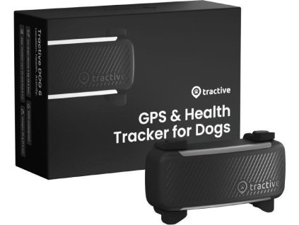 Tractive DOG 6 – GPS lokátor pro psy a monitor zdraví, černý