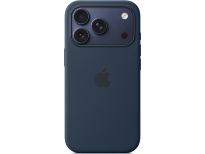 iPhone 17 Pro Silicone Case with MS – Midnight