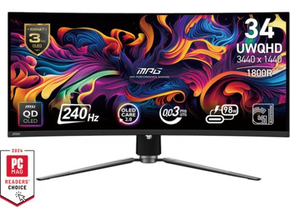 MSI MPG/341CQPX/34,2"/QD-OLED/wQHD/240Hz/0,03ms/Černá/3R
