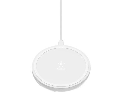 BELKIN 10W bezdrátová nabíječka se zdrojem a kabelem, bílá