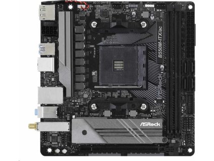 ASRock MB Sc AM4 B550M-ITX/AC, AMD B550M, 2xDDR4, HDMI, DP