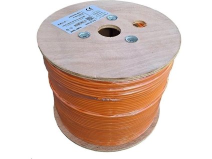 UTP kabel LEXI-Net Cat5E, drát, LS0H (B2ca s1a,d0,a1), oranžový, 500m, cívka