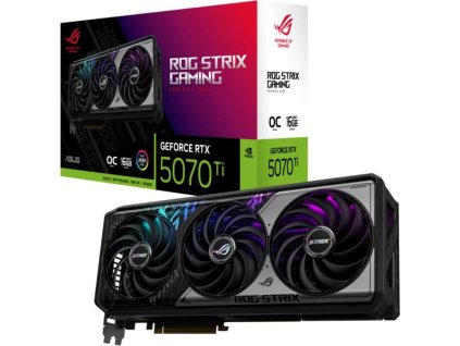 ASUS VGA NVIDIA GeForce RTX 5070 Ti ROG STRIX 16GB OC, 16GB GDDR7, 3xDP, 2xHDMI