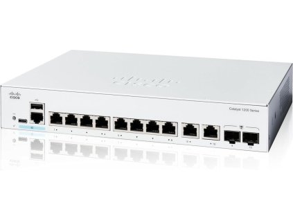 Cisco Catalyst switch C1200-8T-E-2G-RF (8xGbE,2xGbE/SFP combo,fanless) - REFRESH