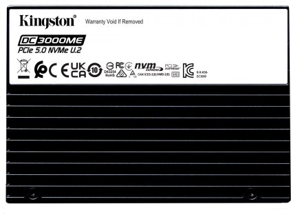 Kingston 3,84TB SSD Data Centre DC3000M (Mixed Use) Enterprise U.2 PCIe 5.0 NVMe Enterprise SSD