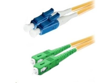 XtendLan duplexný prepojovací kábel SM 9/125, OS2, LC(PC)-SC(APC), LS0H, 1m