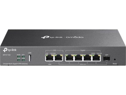 TP-Link ER707-M2 OMADA VPN router (1x2,5GbEWAN,1x2,5GbELAN,1xSFP WAN/LAN,4xGbELAN/WAN,1xUSB2.0)