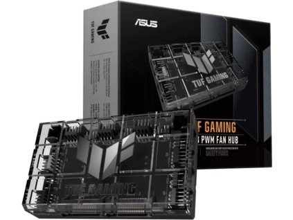 ASUS TUF GAMING ARGB FAN HUB, 6x ARGB Fan, 2x SATA, černá