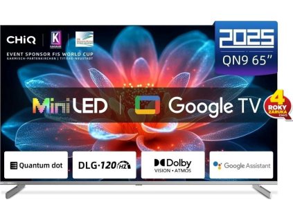 CHiQ M65QN9V TV 65", UHD MiniLED  Google TV DLG 120 Hz