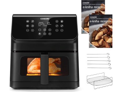 Cosori P653 PREMIUM II Plus Chef edition 6,2l horkovzdušná fritéza, černá