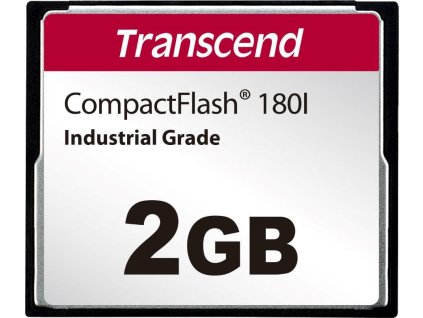 TRANSCEND CompactFlash Card CF180I, 2GB, SLC mode WD-15, Wide Temp.